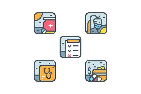 Medical Icon Illustration Set in Graphics - product preview 1