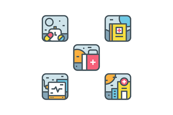 Medical Icon Illustration Set in Graphics - product preview 2