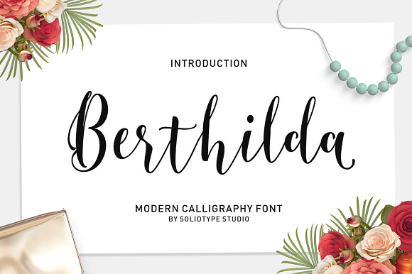 Berthilda Script in Script Fonts - product preview 9