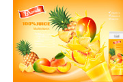 Mulitivitamin juice with fresh fruit