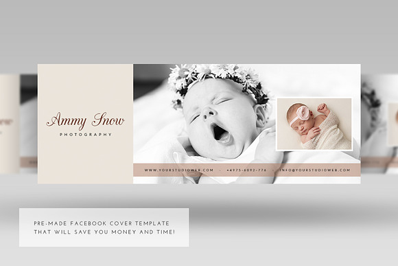 Photographer Facebook Cover in Facebook Templates - product preview 2