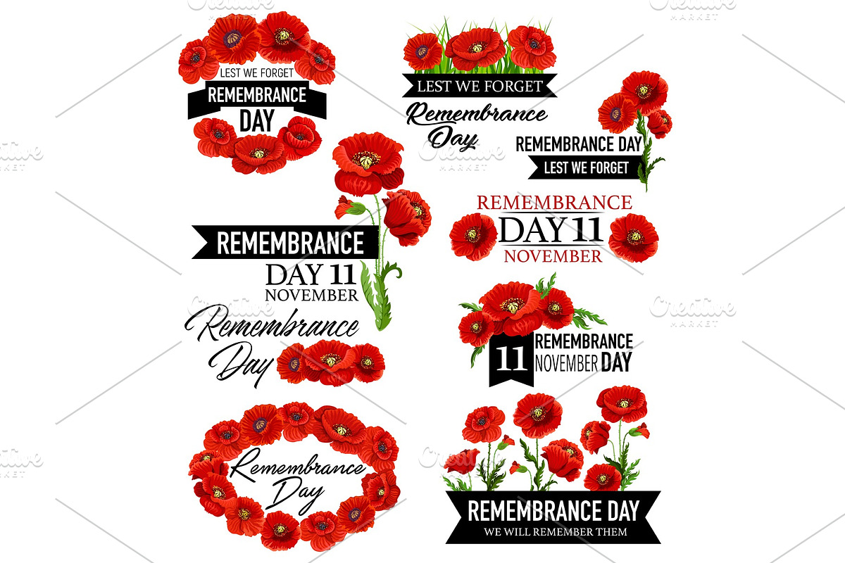 Memorial wreath for Remembrance Day in Illustrations - product preview 8