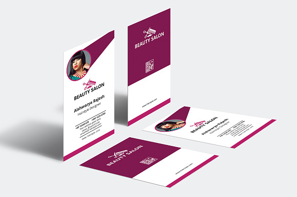 Portrait Business Card in Business Card Templates - product preview 3