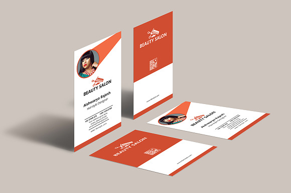 Portrait Business Card in Business Card Templates - product preview 5