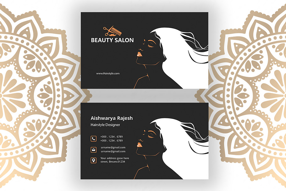 Beauty Business Card in Business Card Templates - product preview 8