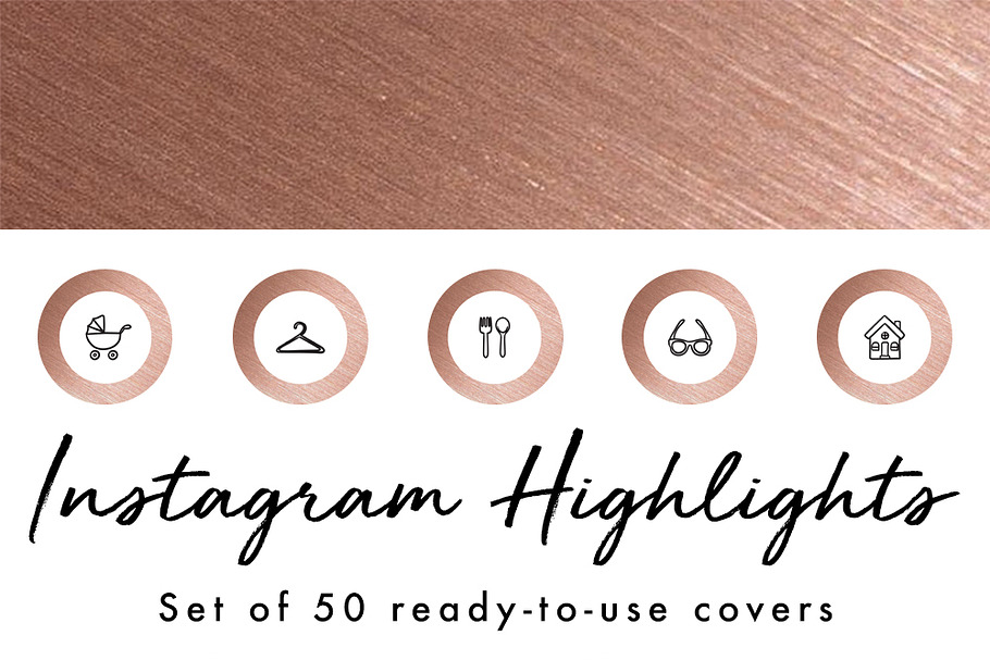 50 Instagram Story Highlight Covers in Instagram Templates - product preview 8
