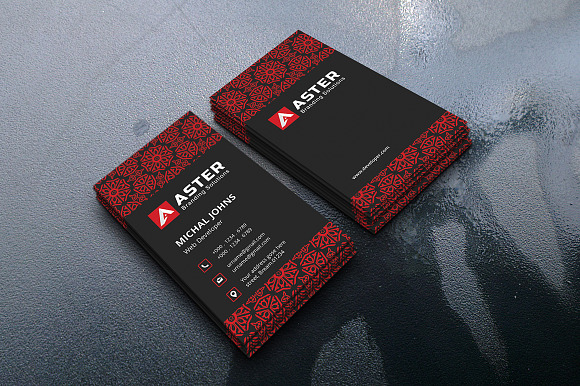 Pattern Business Card in Business Card Templates - product preview 2