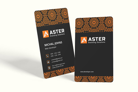 Pattern Business Card in Business Card Templates - product preview 3