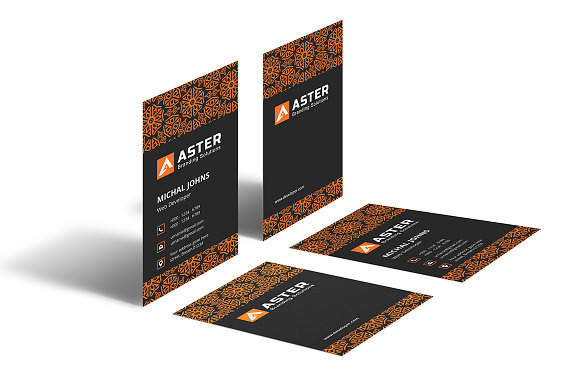 Pattern Business Card in Business Card Templates - product preview 5