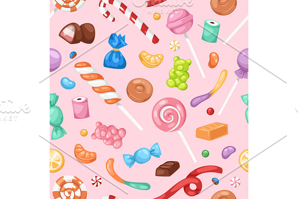 Cartoon sweet bonbon sweetmeats