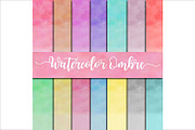 Watercolor Ombre Backgrounds