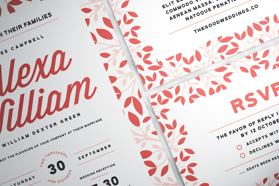Floral Wedding Suite in Wedding Templates - product preview 8