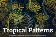 SALE! 4 Tropical Patterns | JPEG