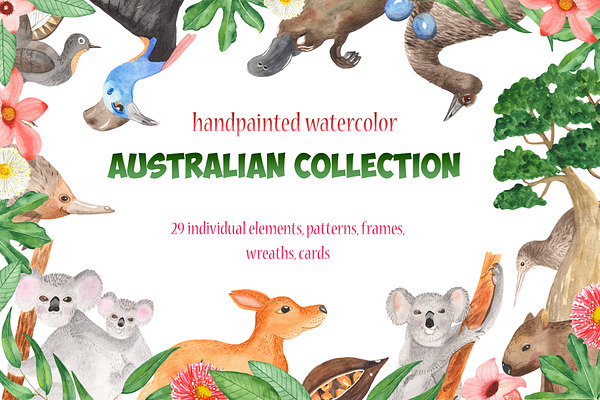 Australian Watercolor Collection.