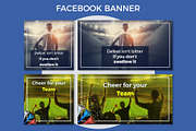 Cheer For Your Team Facebook Banner