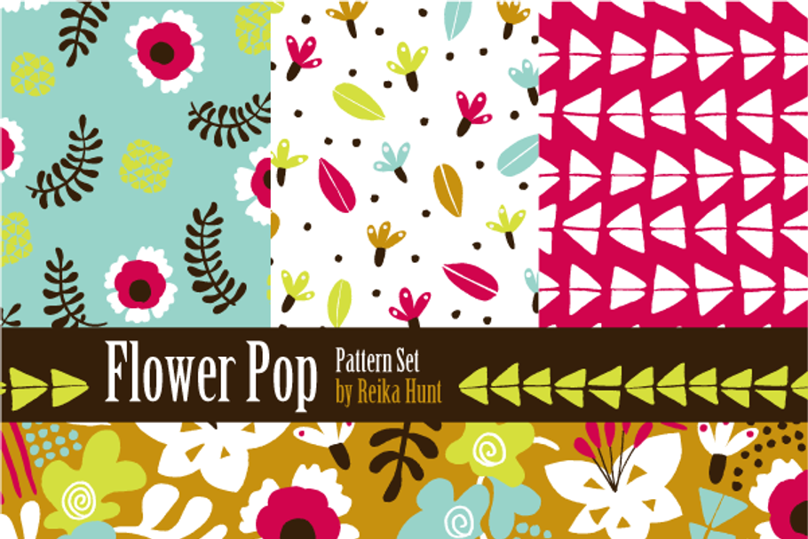 Flowers - Hand Drawn Vector Patterns