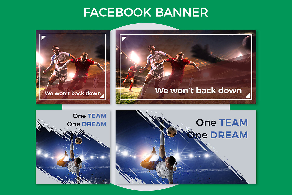 Football Facebook Banner in Facebook Templates - product preview 8