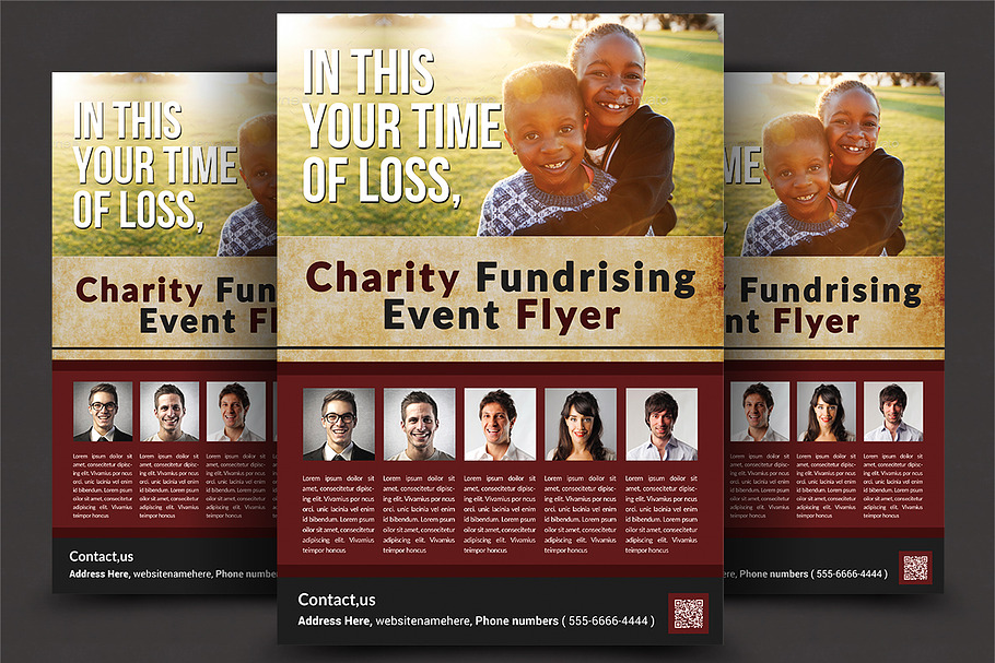 Charity Fundrising Flyer Templates