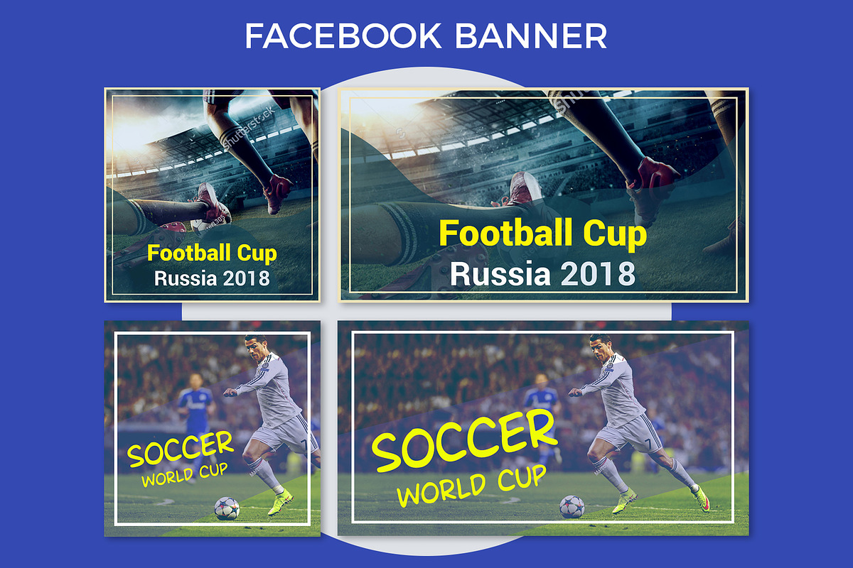Russia Football Cup Facebook Banner in Facebook Templates - product preview 8