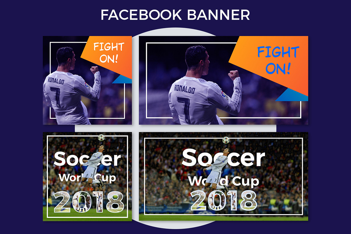Fight On Football Facebook Banner in Facebook Templates - product preview 8