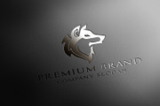 Premium Wolf Logo & Mock-Up - Vector