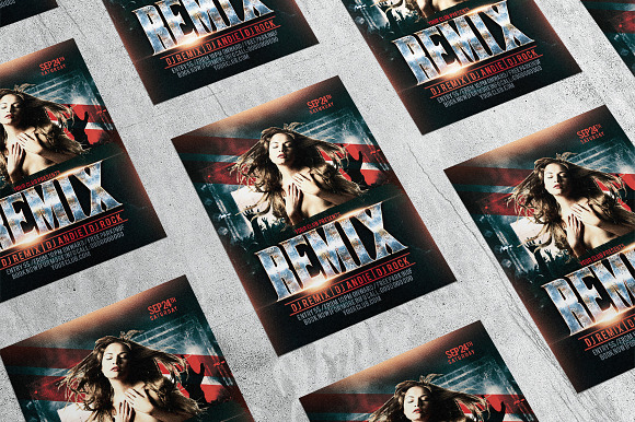 Remix Night Party in Flyer Templates - product preview 3