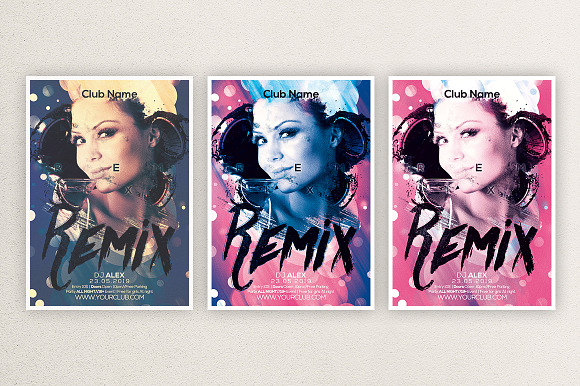 Remix All Night in Flyer Templates - product preview 1
