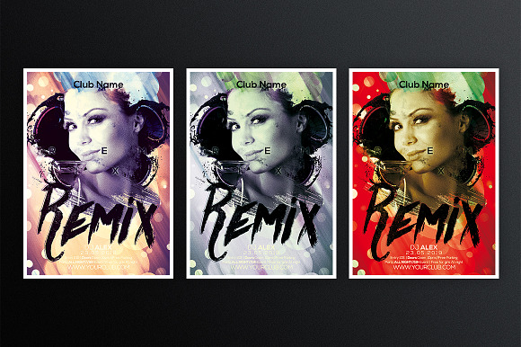 Remix All Night in Flyer Templates - product preview 2