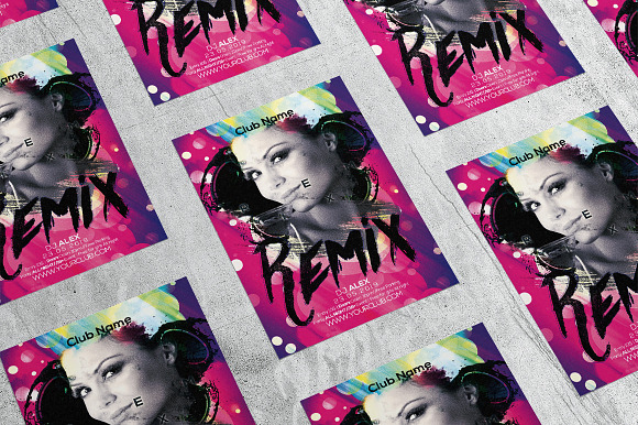 Remix All Night in Flyer Templates - product preview 3