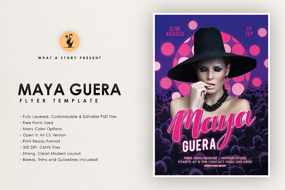 Maya Guera Flyer in Flyer Templates - product preview 8