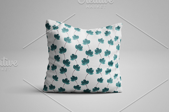 Watercolor floral pattern+BONUS in Patterns - product preview 3