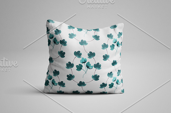 Watercolor floral pattern+BONUS in Patterns - product preview 4