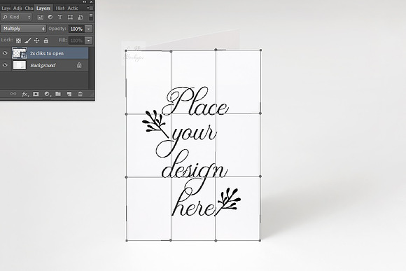 Greeting Card A6 A5 mockup invite in Print Mockups - product preview 1