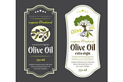 Set of Labels for Olive Oils
