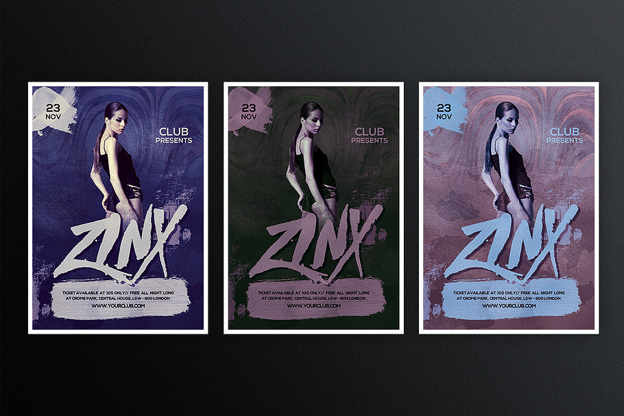 Zinx Night Flyer in Flyer Templates - product preview 8