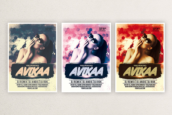 Avikaa Dj Party Night in Flyer Templates - product preview 1