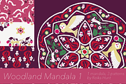 Woodland Mandala 1 - Vector Clip Art