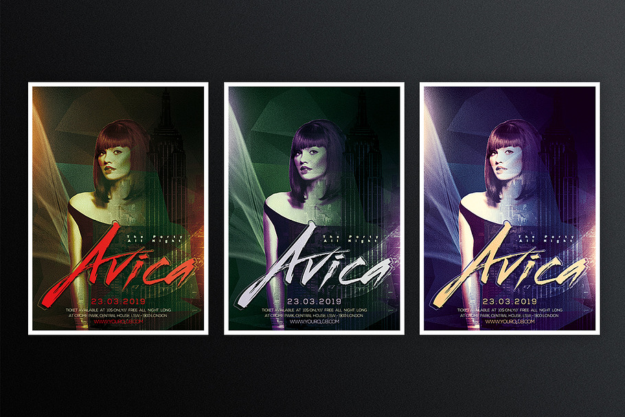 All Night Avica in Flyer Templates - product preview 8
