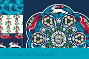 Woodland Mandala 2 - Vector Clip Art