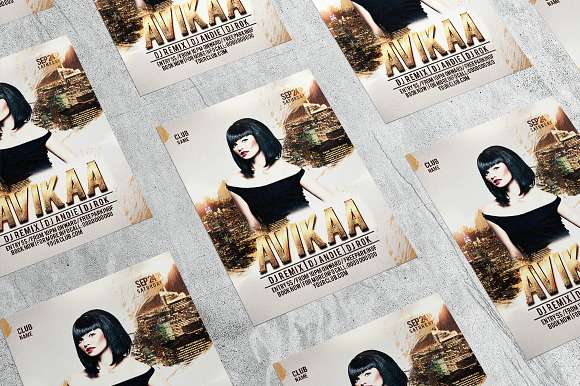 Avikaa Gold Night in Flyer Templates - product preview 4