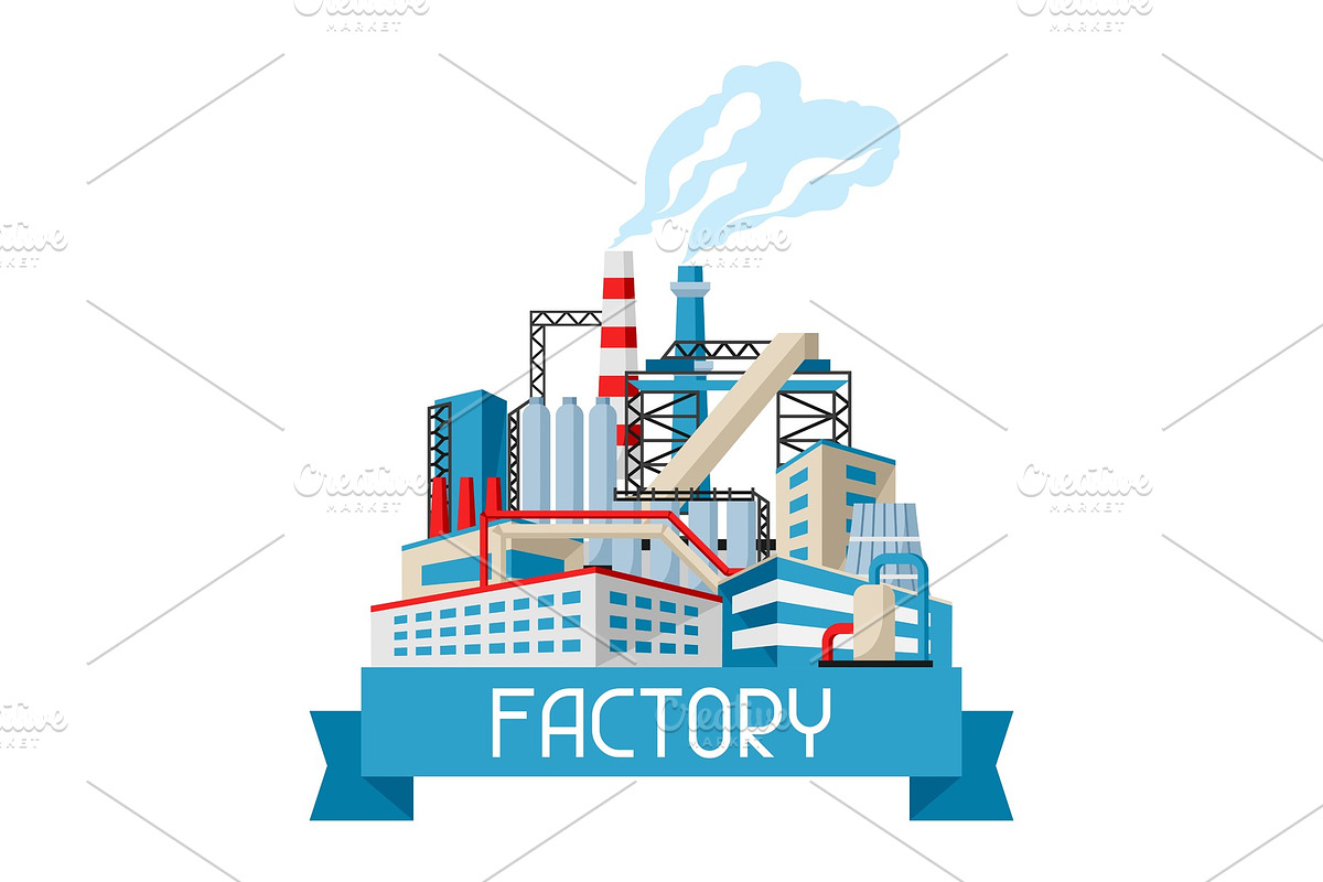 Industrial factory background. in Illustrations - product preview 8