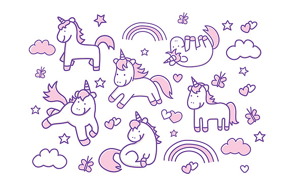 Character Little Unicorn in Illustrations - product preview 1