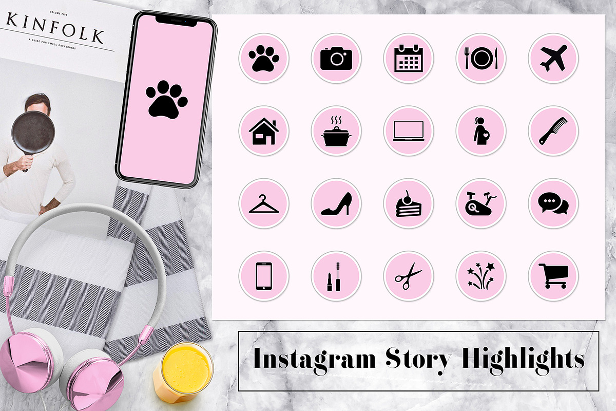 Pink Lifestyle Instagram Covers in Instagram Templates - product preview 8