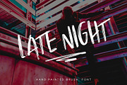 Late Night - Textured Brush Font