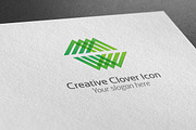 Creative Clover Icon Logo
