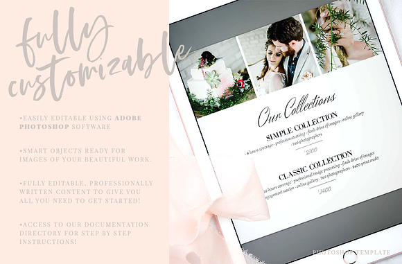 Photographer Pricing Template in Brochure Templates - product preview 2