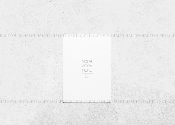 Card Mockup 5x7 Stone Background in Graphics - product preview 1