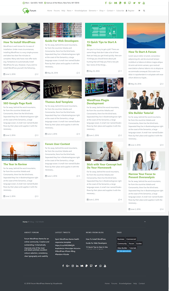 Forum WordPress Theme in WordPress Business Themes - product preview 3