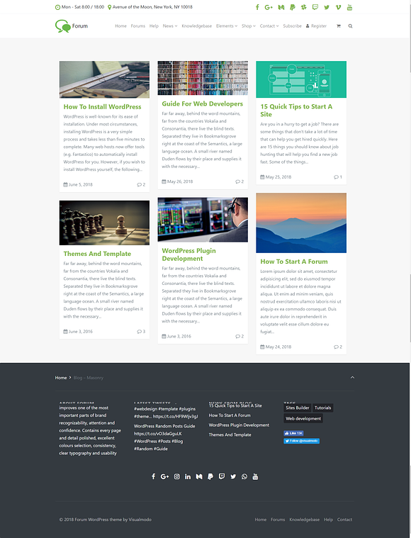 Forum WordPress Theme in WordPress Business Themes - product preview 15