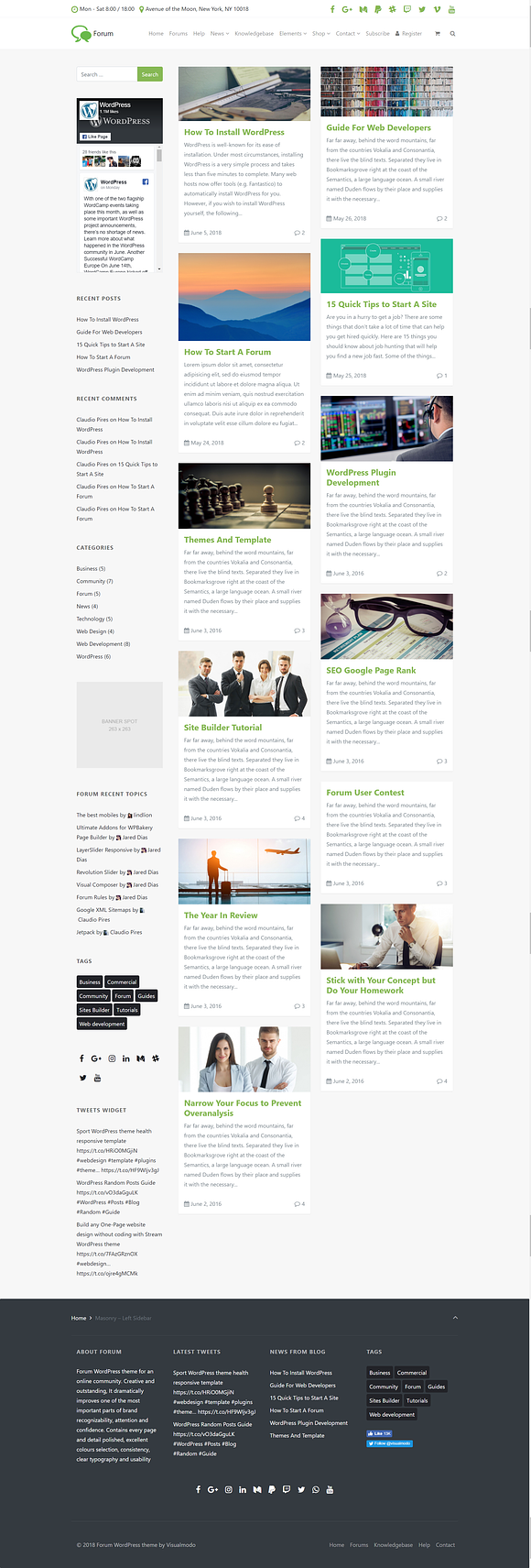 Forum WordPress Theme in WordPress Business Themes - product preview 17